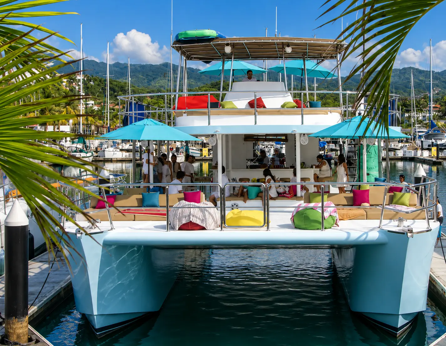 Meet at La Cruz Marina Board at Dock #1, or ride round trip from the Sayulita office if you booked transport. Continental breakfast with coffee, juices, fresh fruit and coffee cakes as you set off