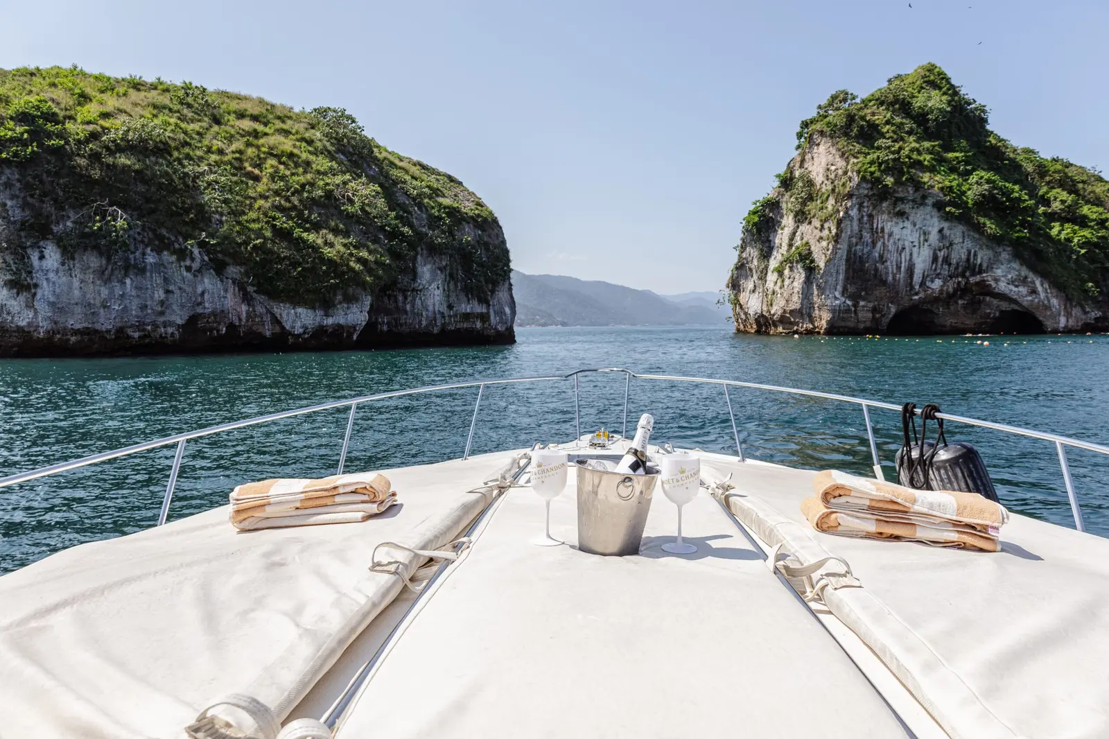 Departure & Welcome Aboard Board at Los Peines Docks (Maritime Terminal), meet your crew and get a quick safety briefing before setting off into Banderas Bay.