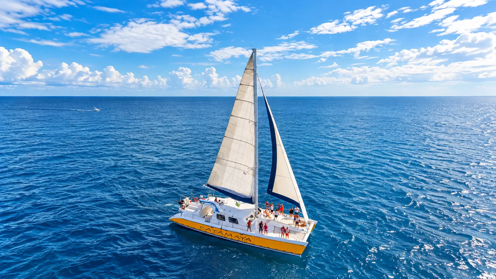 Sail the coast, head to the INAH reef, or anchor in a calm bay, the captain builds the day around your group