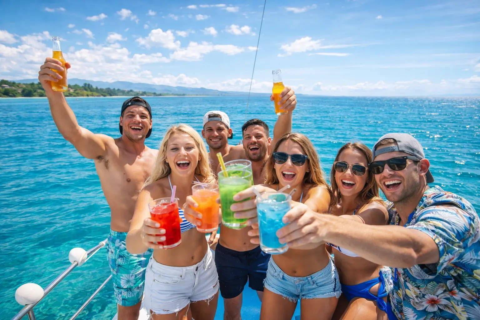 BBQ Lunch, Open Bar & Private Island Atmosphere