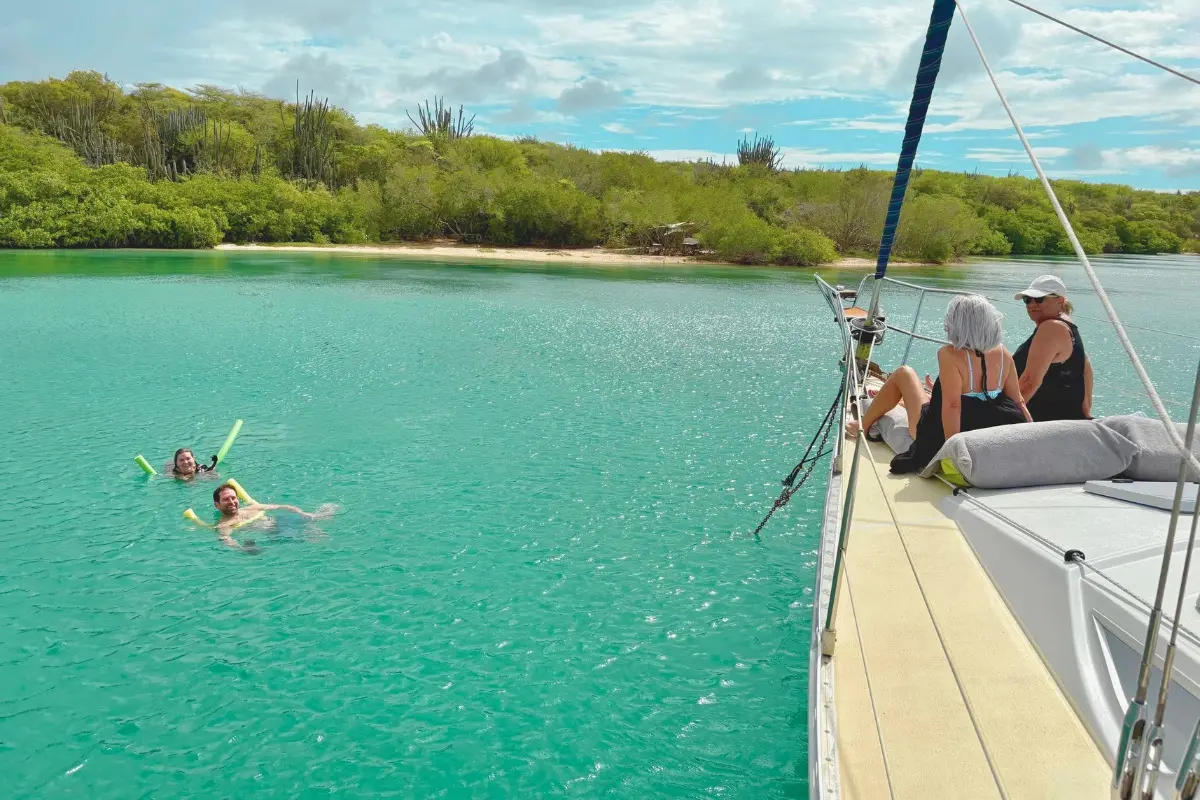 Anchor at Fuik Bay Two and a half unhurried hours in a calm bay reachable only by boat. Snorkel the shallows, swim, or relax