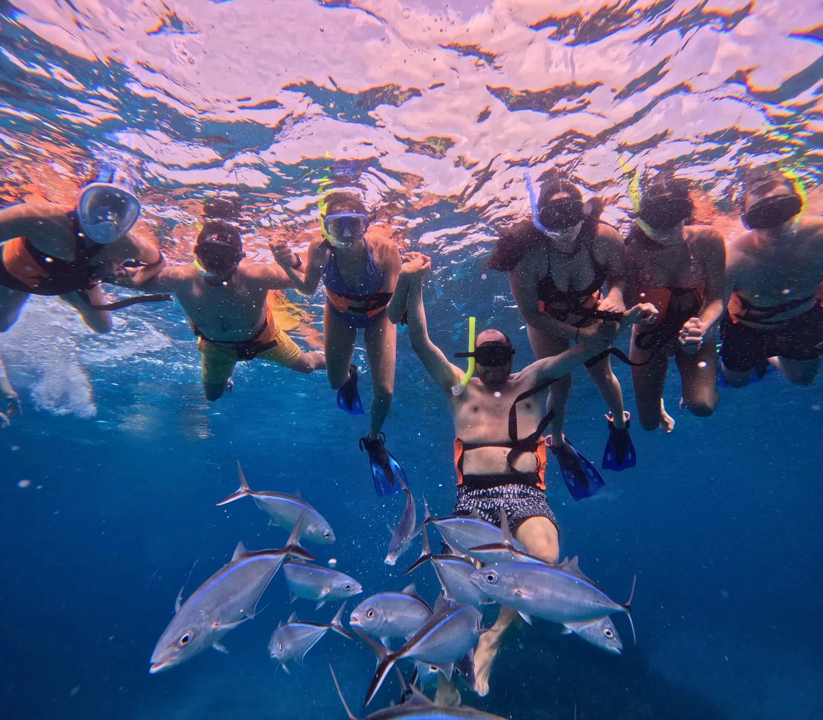 Colombia Reef Snorkel with tropical fish and coral formations