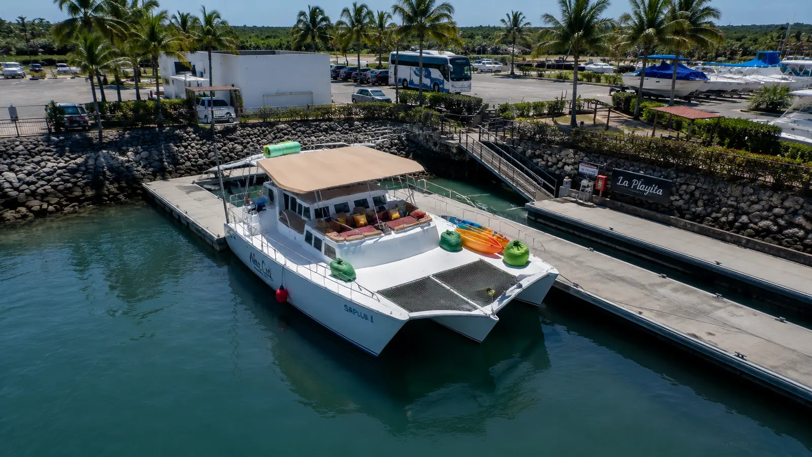 Board at La Cruz Marina Meet at Dock #1 and arrive 30 minutes early. The 6 hour boards at 9:30 am, the 4 hour has a midday start option